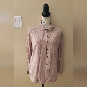 Tan Button-Up Shirt